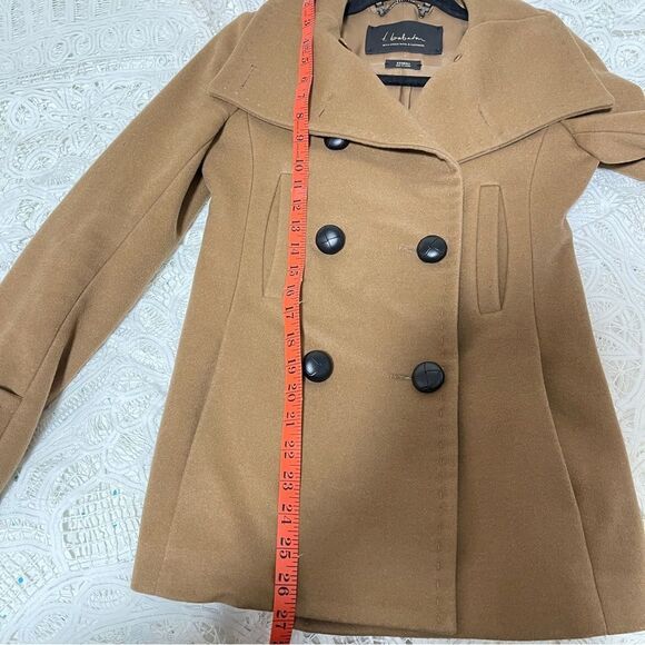 Aritzia Camel Double-Breasted Leather Jacket - Picture 12 of 14